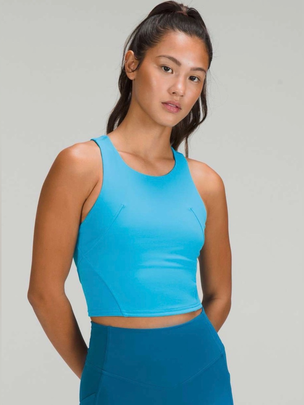 Lululemon Invigorate Training Tank Top Turquoise Tide Size 4 NWT